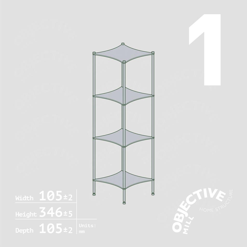 Aluminum Desktop Shelf Model 2