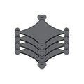 Stackable Aluminum Coasters (heart-shaped feet)