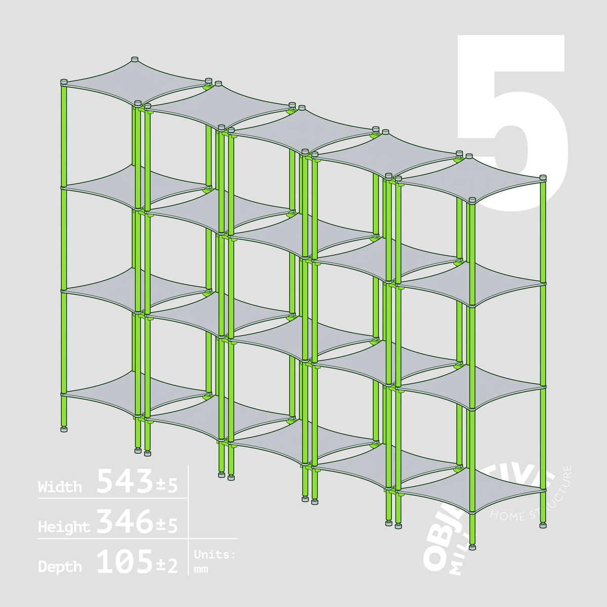 Aluminum Desktop Shelf Model 2