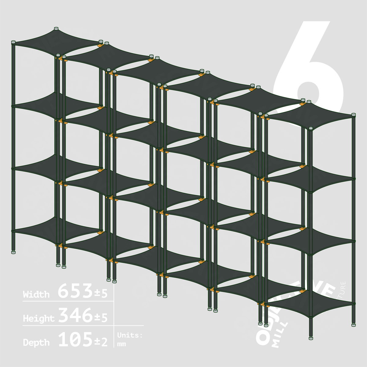 Aluminum Desktop Shelf Model 2