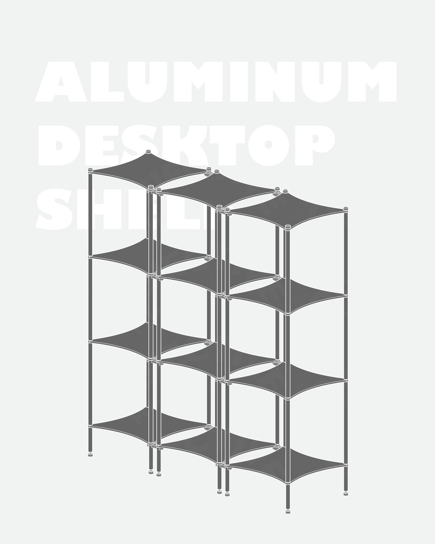 Aluminum Desktop Shelf Model 2