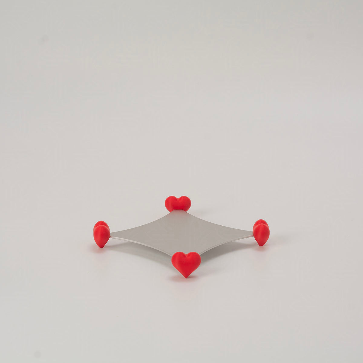 Stackable Aluminum Coasters (heart-shaped feet)