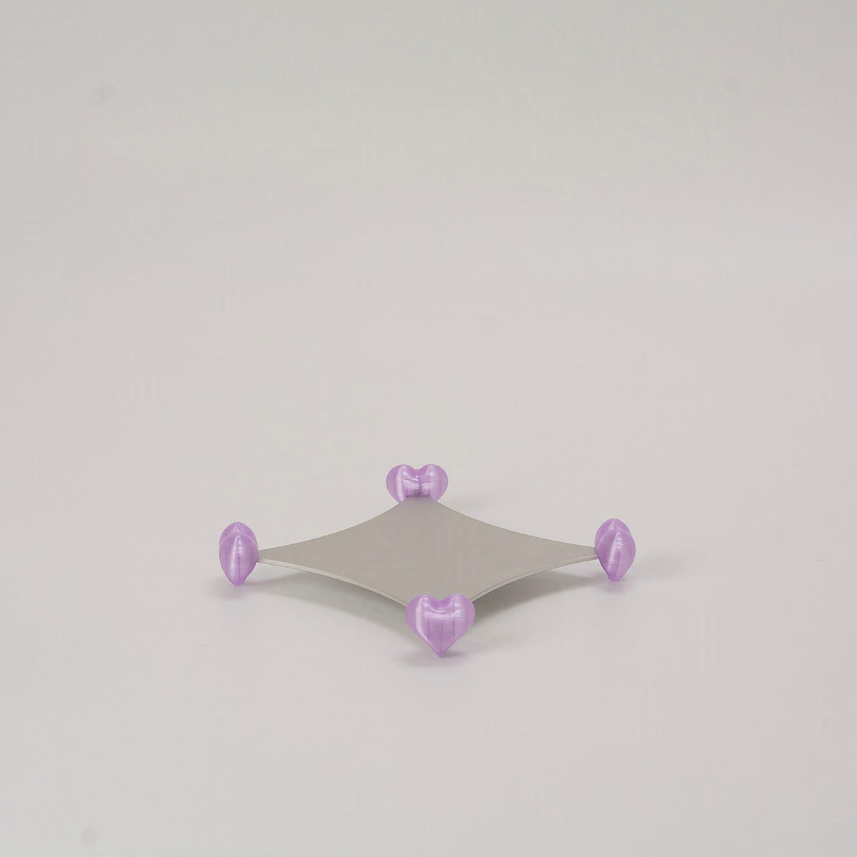 Stackable Aluminum Coasters (heart-shaped feet)