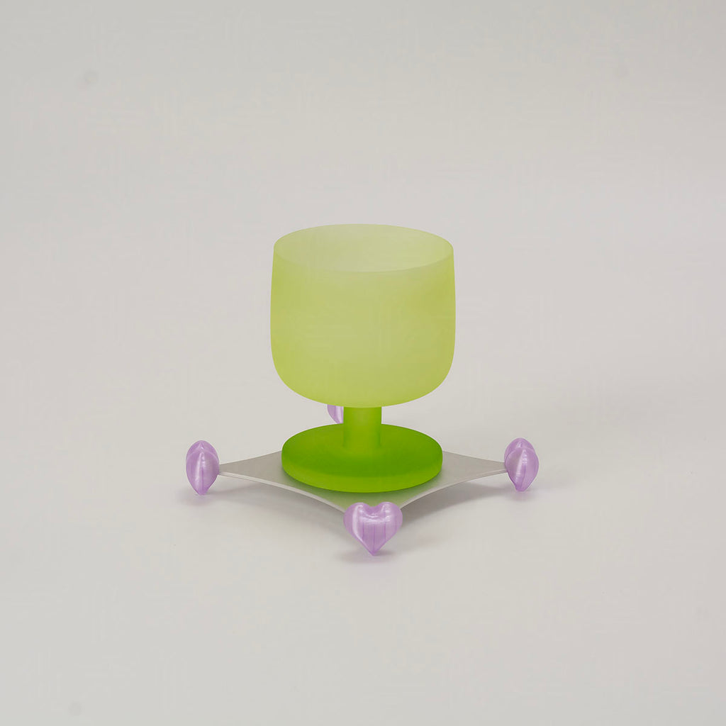 Stackable Aluminum Coasters (heart-shaped feet)