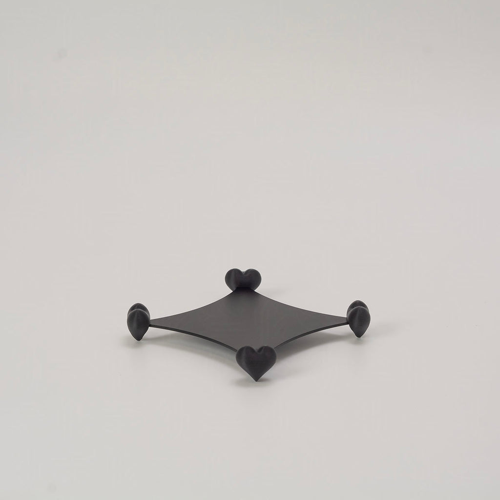 Stackable Aluminum Coasters (heart-shaped feet)